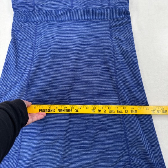 Marmot Womens Large Blue Space Dye Strappy Back Athletic Dress with Shelf Bra - Picture 7 of 8